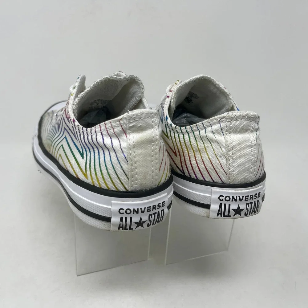 Converse All Star Sneakers Rainbow Star Women's 8 White 8.2.4:I.8.3